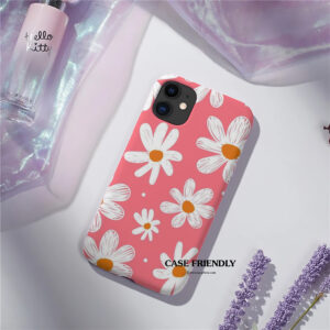 Pink Case with White Floral